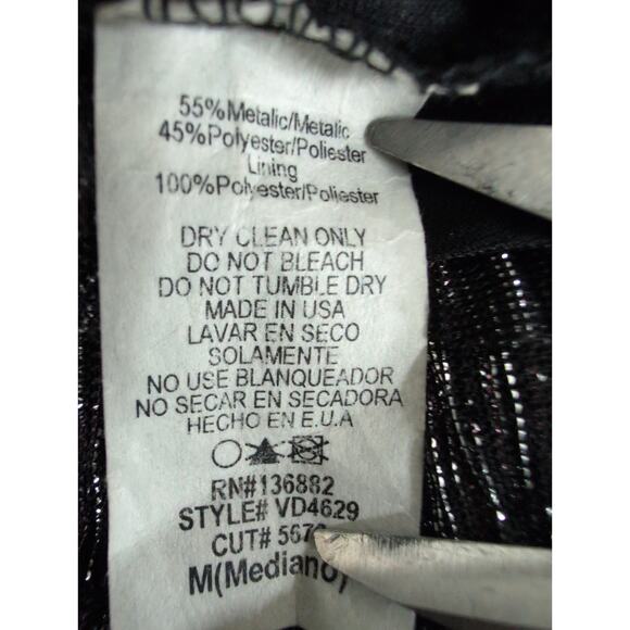 Y2K Metallic Slip Dress Glitter Sheer Fairy Grunge Party Cocktail HOCO Medium - Picture 5 of 5